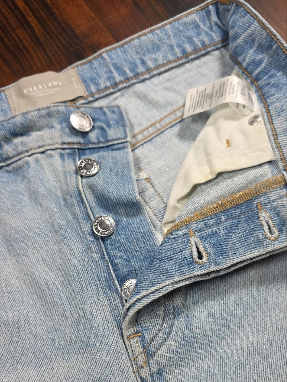 Everlane Light Blue Patchwork Streetwear✨️Y2K✨️SKATER GIRL✨️ - Picture 2 of 8